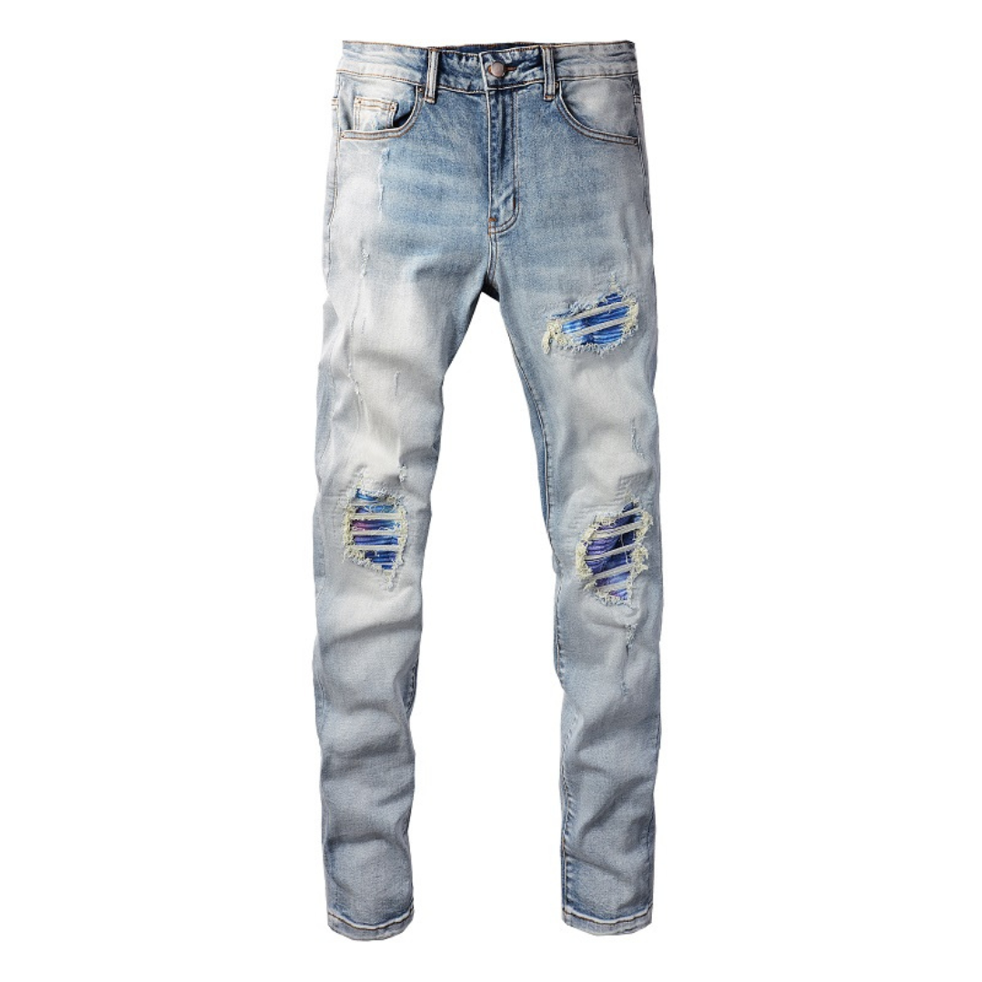 Amr Blue Gradient Jeans Azul