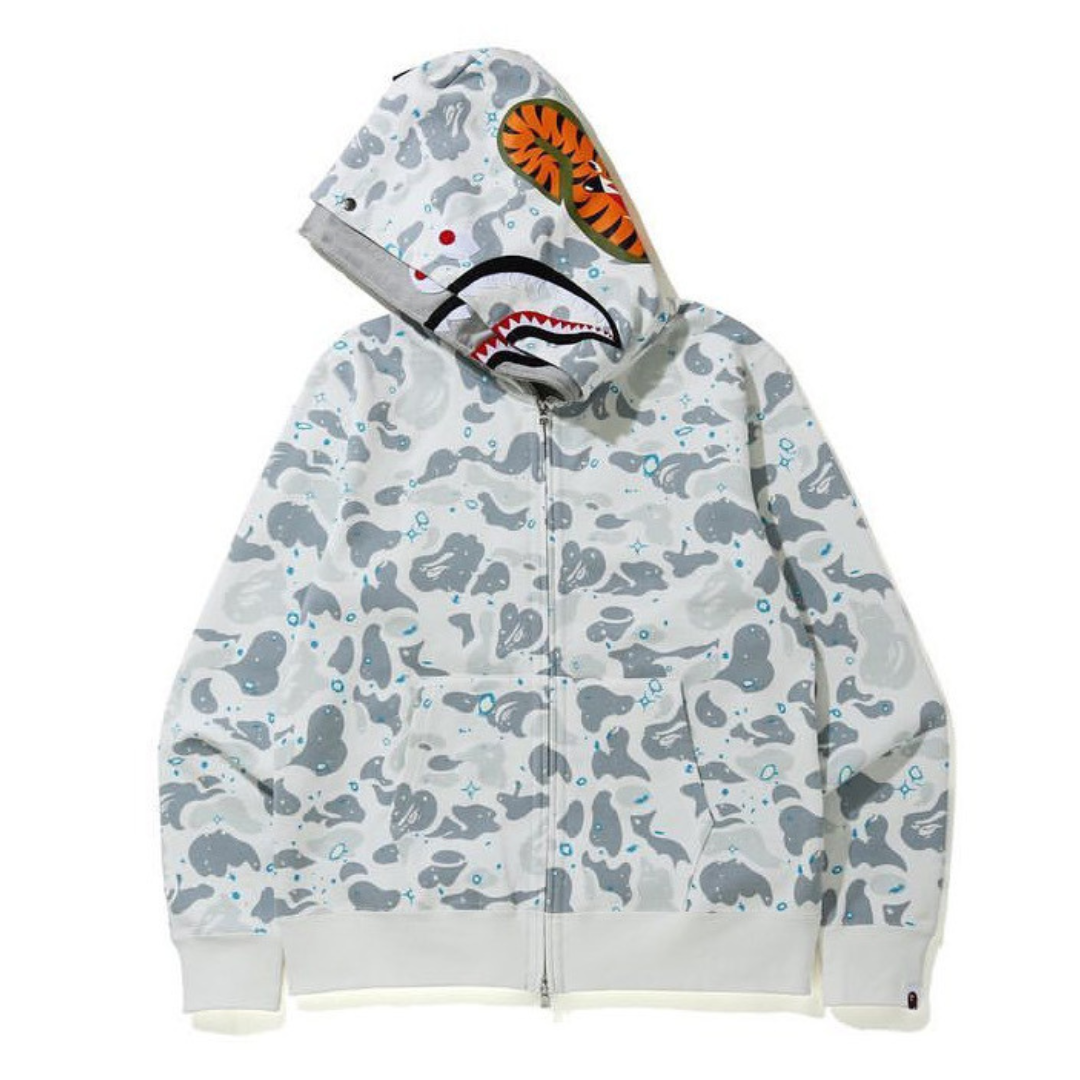 Bape Zip Hoodie Camo Blanco 4