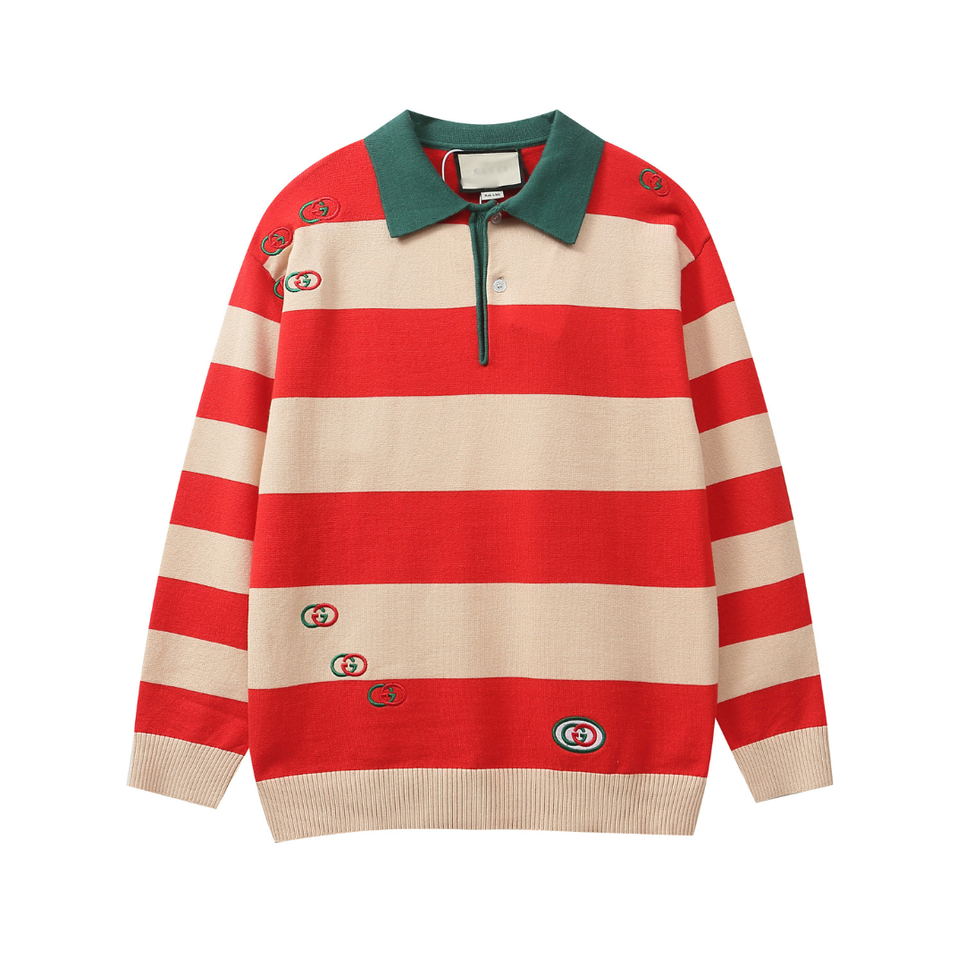 Monogram Hoodie Blanco Rojo Patrón