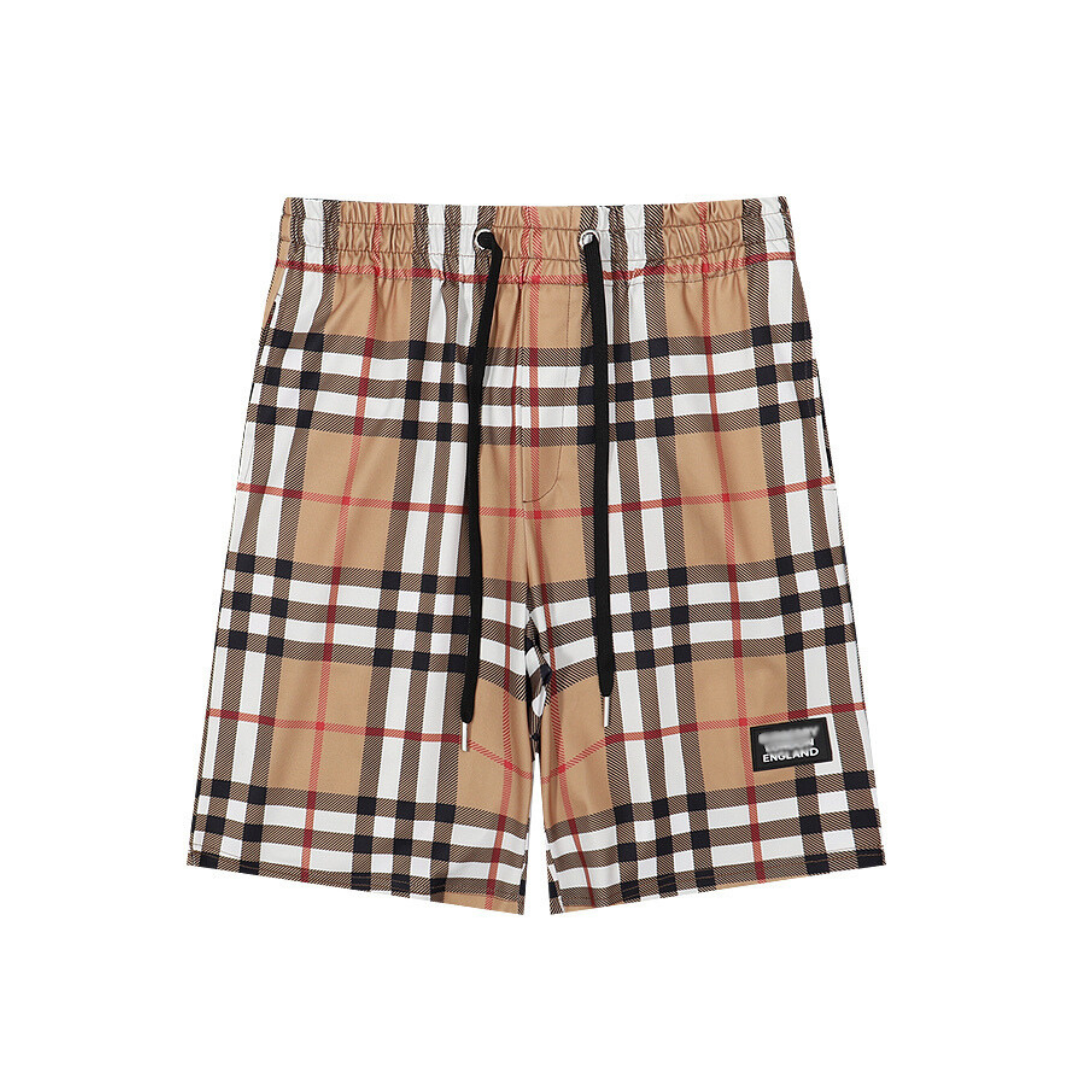 BB Monogram Shorts Blanco Rojo