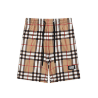 BB Monogram Shorts Blanco Rojo