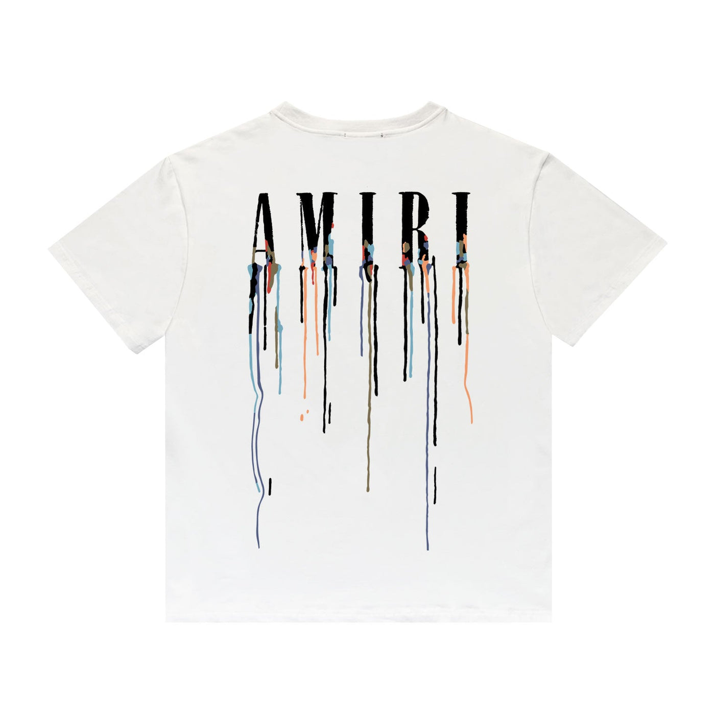 Amr Paint Drip T-shirt Blanco
