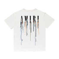 Amr Paint Drip T-shirt Blanco