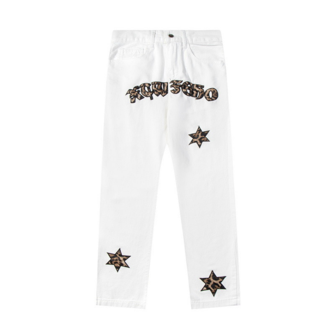 Gallery Dpt. Paint Jeans Crisp Blanco Estrellas Negras