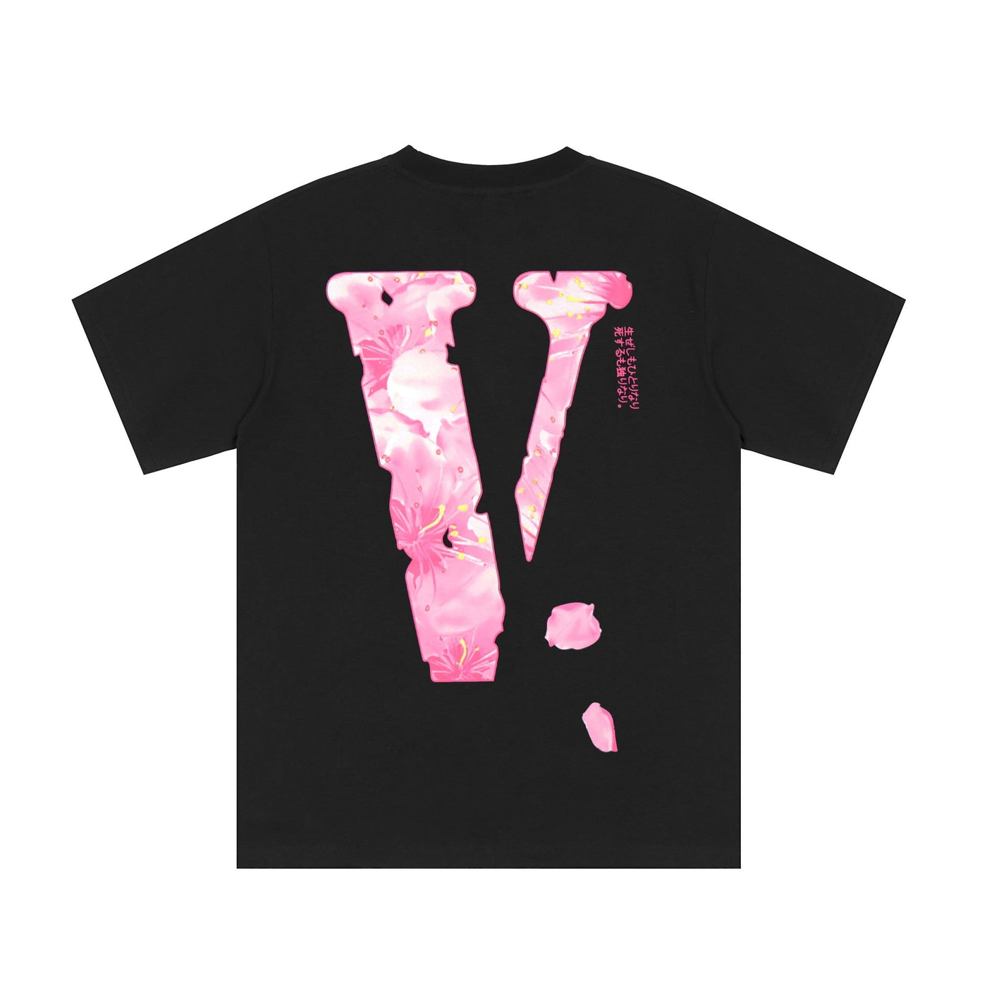 Camiseta Vlone Negro Rosa