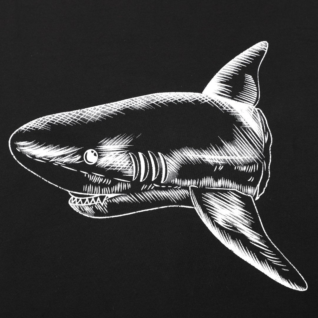 Palm Angels Palm Shark T-shirt - Negro Negro Tiburón
