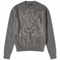 Amiri MA Logo Mohair Sweater in grey