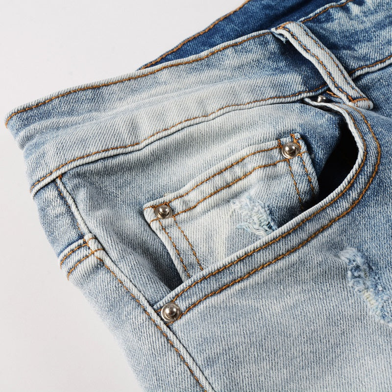 Amr Blue Gradient Jeans Azul