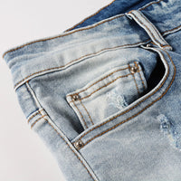Amr Blue Gradient Jeans Azul