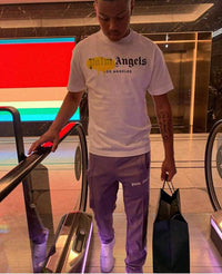 Palm Angels Palm Los Angeles T-shirt - Blanco/Amarillo