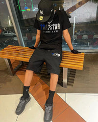 Conjunto Trapstar Negro Azul Negro