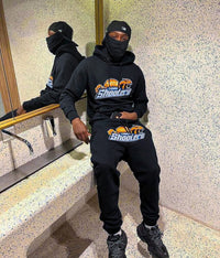 Conjunto Trapstar Negro Negro Naranja