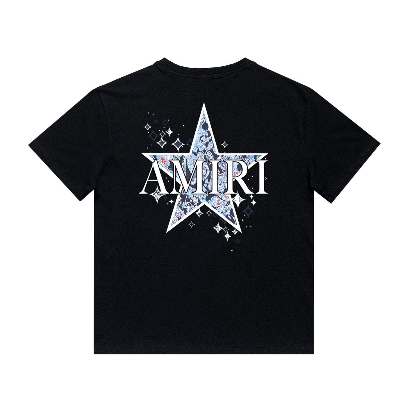 Amr Paisley Star T-shirt Blanco