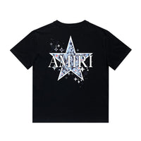 Amr Paisley Star T-shirt Blanco