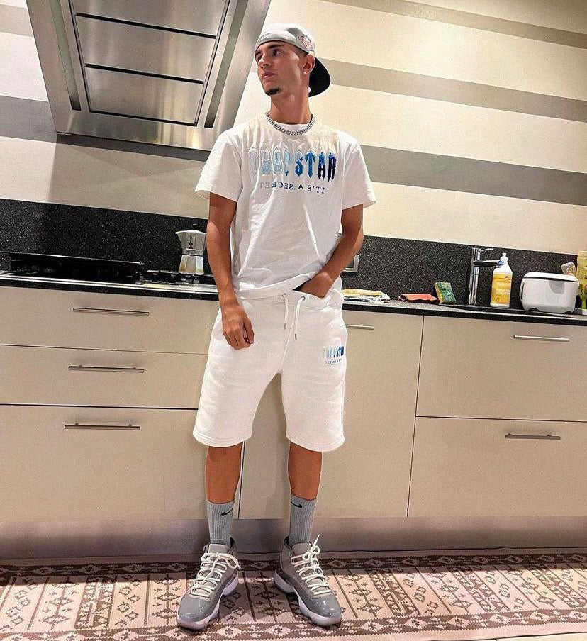 Conjunto Trapstar Blanco Blanco Azul