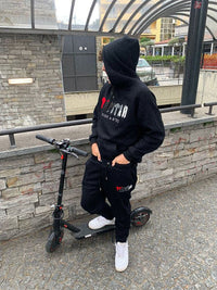 Conjunto Trapstar Negro Negro Rojo