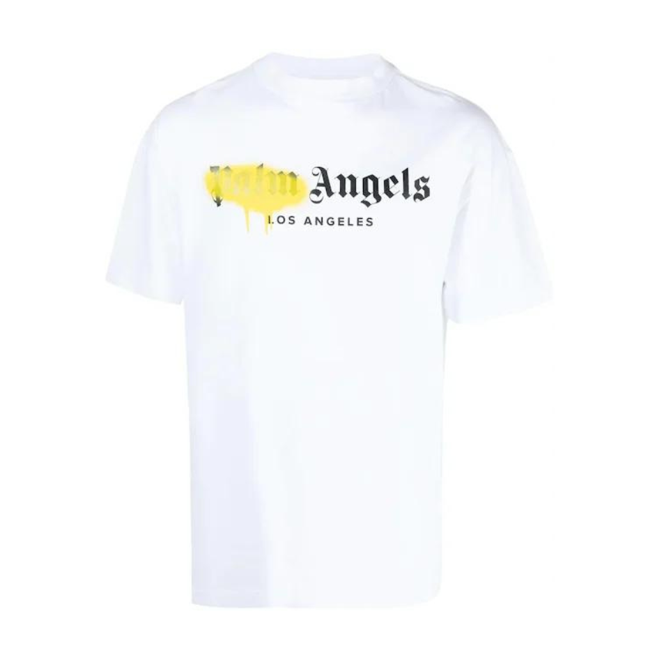 Palm Angels Palm Los Angeles T-shirt - Blanco/Amarillo